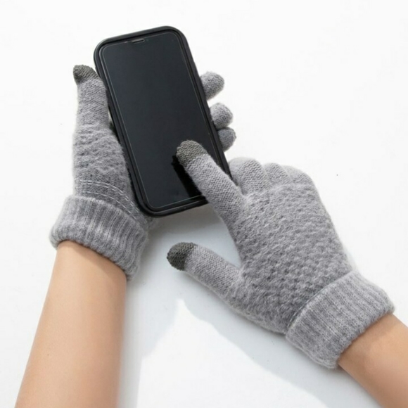 ● Touh Screen Winter Warm Knitted Full Finger Gloves. - Picture 4 of 9
